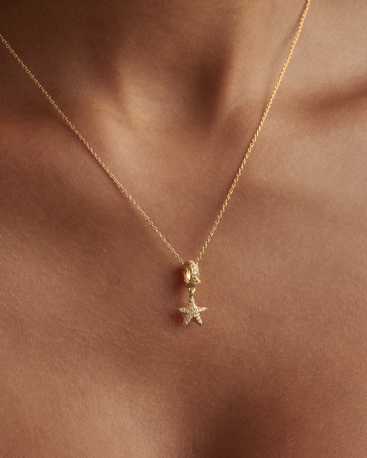 Gold By the Sea Starfish Pendant