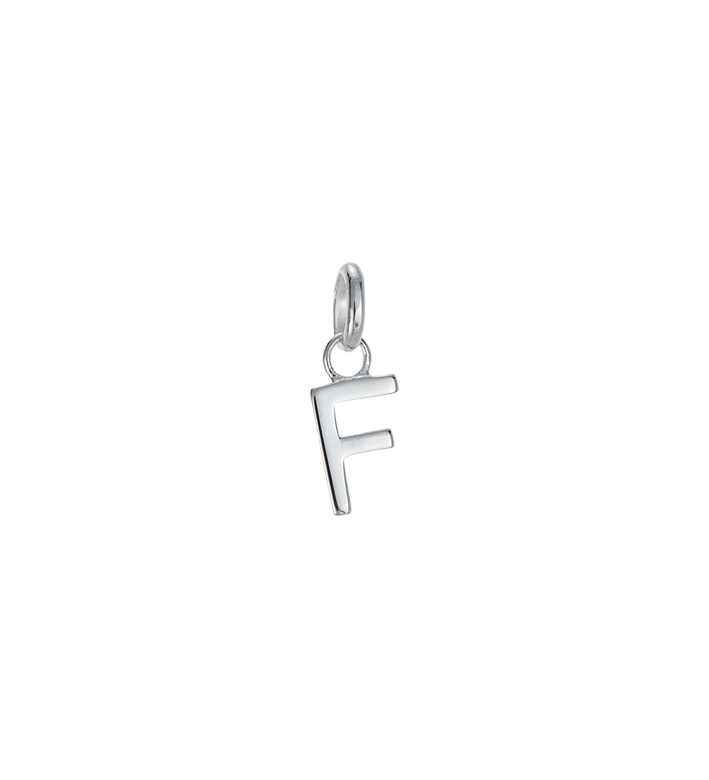 F - OUTLINE INITIAL (STERLING SILVER)