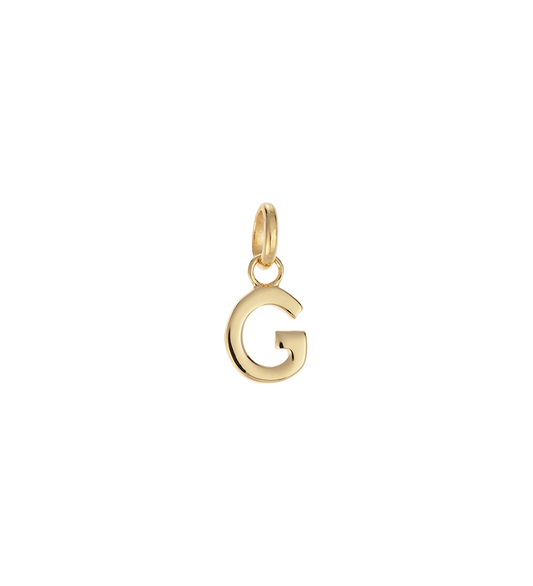 G - OUTLINE INITIAL (18K GOLD VERMEIL)