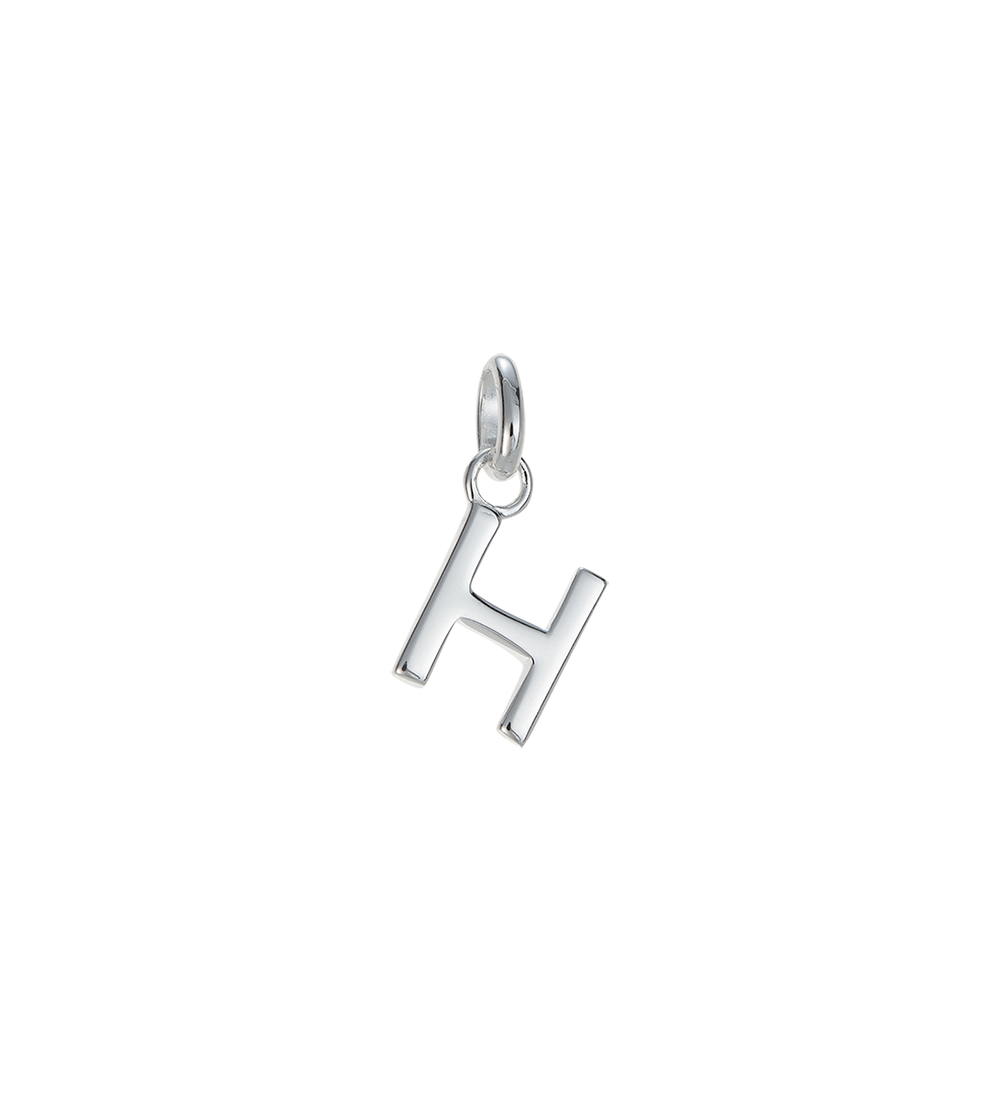 H - OUTLINE INITIAL (STERLING SILVER)