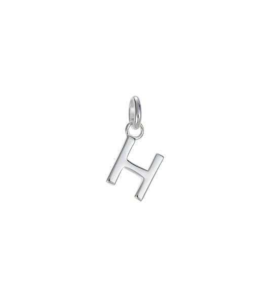 H - OUTLINE INITIAL (STERLING SILVER)