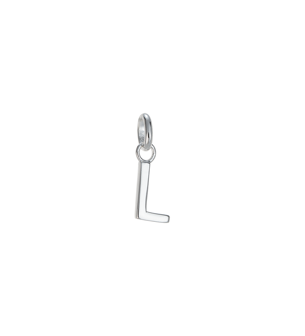 L - OUTLINE INITIAL (STERLING SILVER)