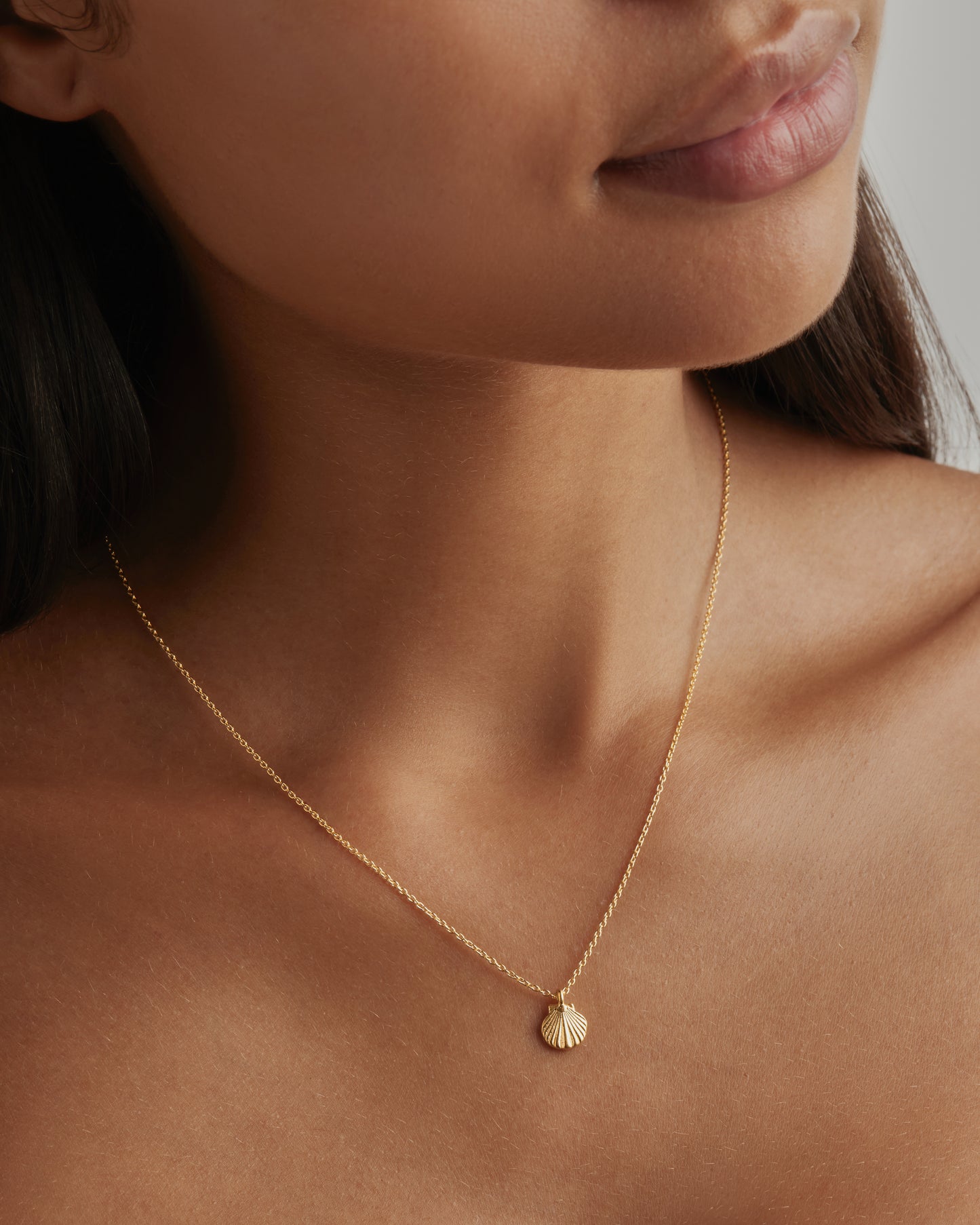 Gold By the Shore Shell Necklace