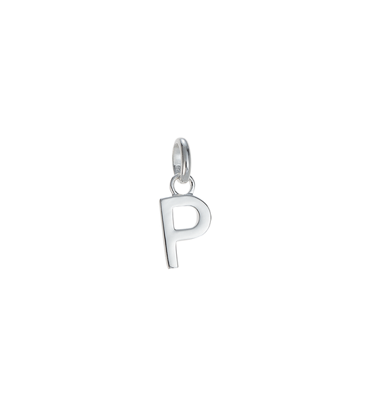 P - OUTLINE INITIAL (STERLING SILVER)