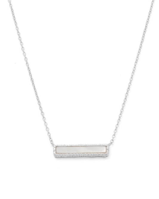 PERLA BAR NECKLACE (STERLING SILVER)