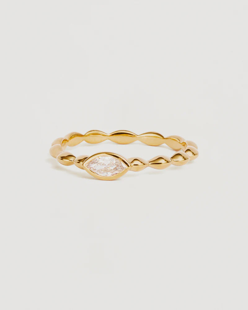 18k Gold Vermeil Lucky Eye Ring