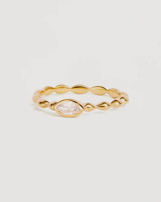 18k Gold Vermeil Lucky Eye Ring
