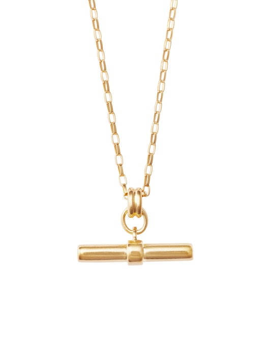 ROAM T-BAR NECKLACE (18K GOLD VERMEIL)