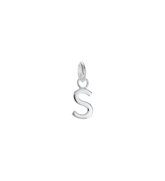 S - OUTLINE INITIAL (STERLING SILVER)