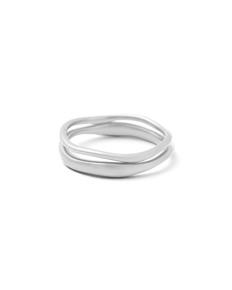 SHIFT STACKING RING (STERLING SILVER)