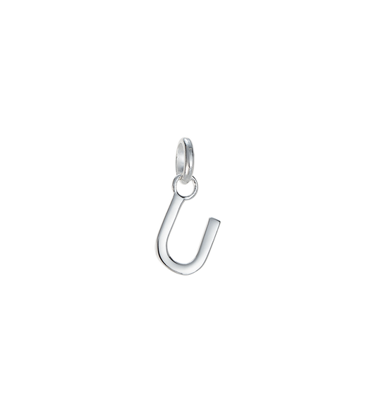 U - OUTLINE INITIAL (STERLING SILVER)