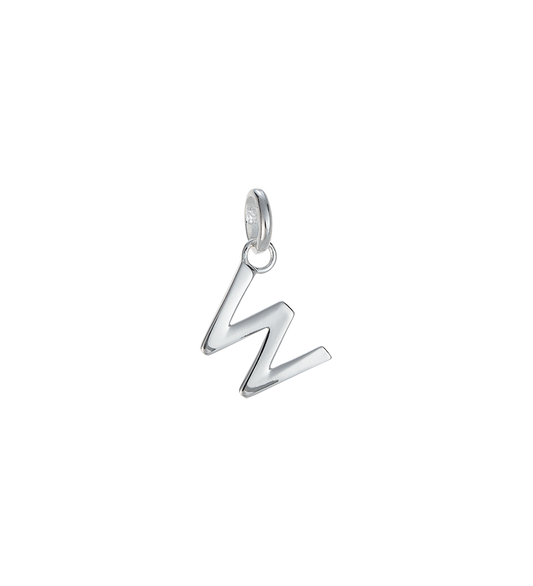 W - OUTLINE INITIAL (STERLING SILVER)