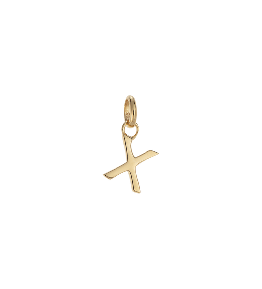 X - OUTLINE INITIAL (18K GOLD VERMEIL)